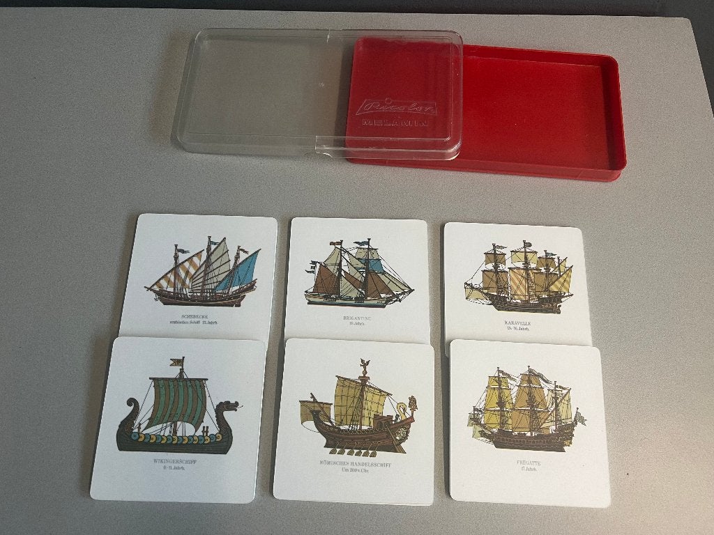 Vintage Ricolor melamin onderzetters set, Verzenden