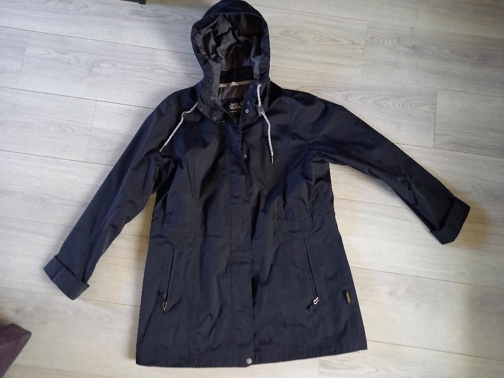 Zwarte Jack Wolfskin Outdoorjas / Jas Maat XL, Zwart, Maat 56/58 (XL), Ophalen of Verzenden, Gedragen