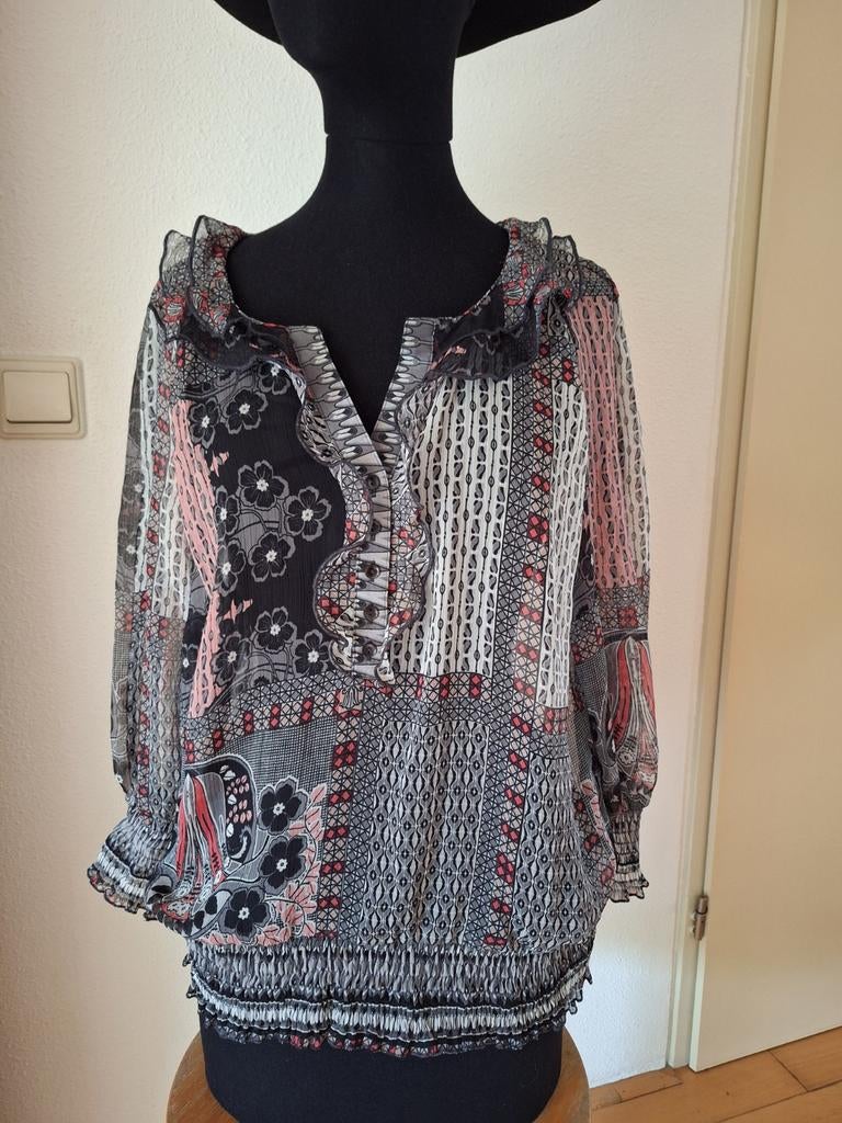 Taifun Gerry Weber blouse 3/4 mouw maat 40, Taifun Gerry Weber, Ophalen of Verzenden, Maat 38/40 (M), Overige kleuren