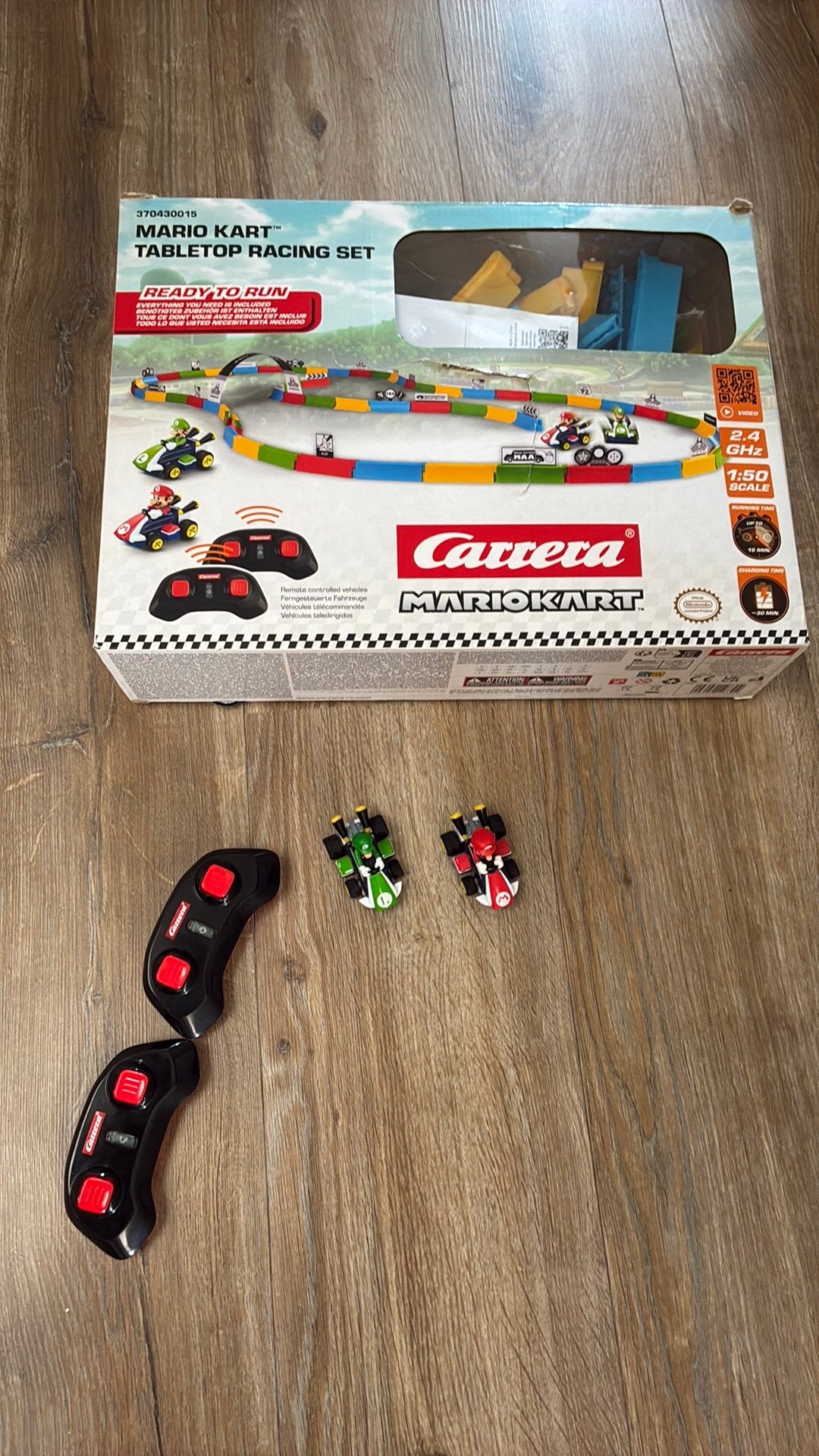 Carrera Mario Kart tabletop racing set - bestuurbare auto’s, Racebaan, Zelf te bouwen, Carrera, Ophalen of Verzenden