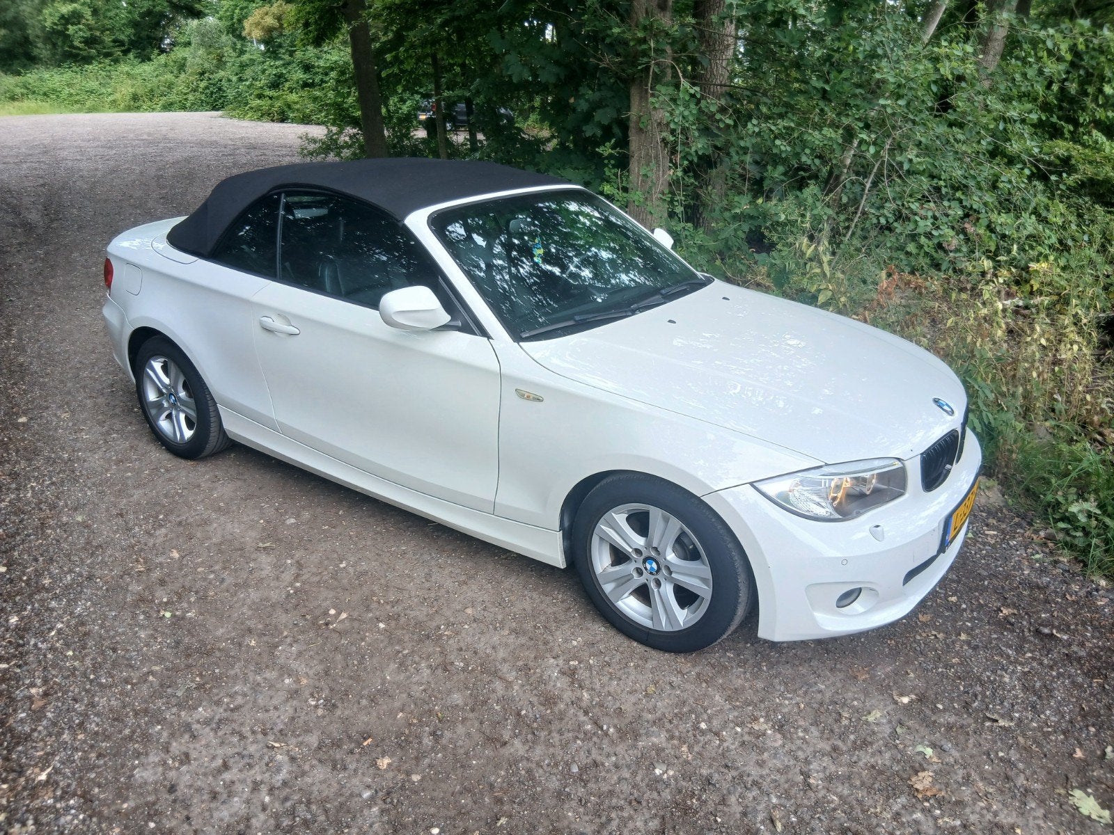 BMW 1-Serie 2.0 118I Cabrio 2012 Wit, Auto's, 1-Serie, 1995 cc, Zwart, Cabriolet