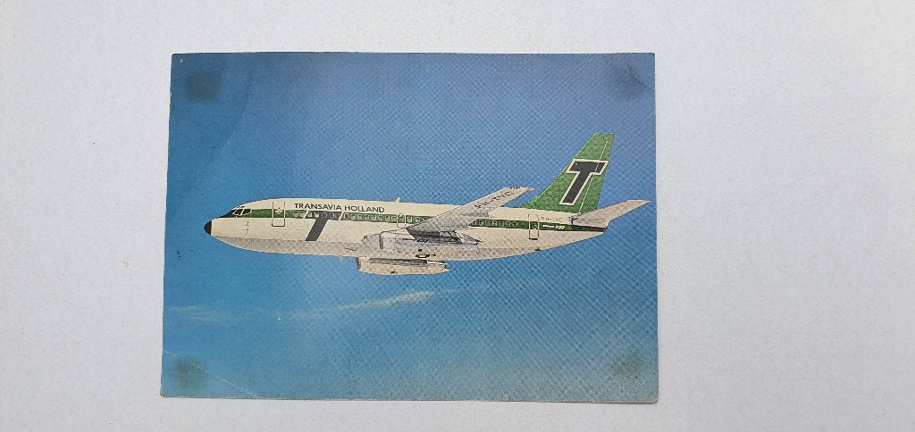 Ansichtkaart Transavia Holland–Boeing 737-200 (PH-TVC), Ophalen of Verzenden, Gebruikt, Kaart, Foto of Prent