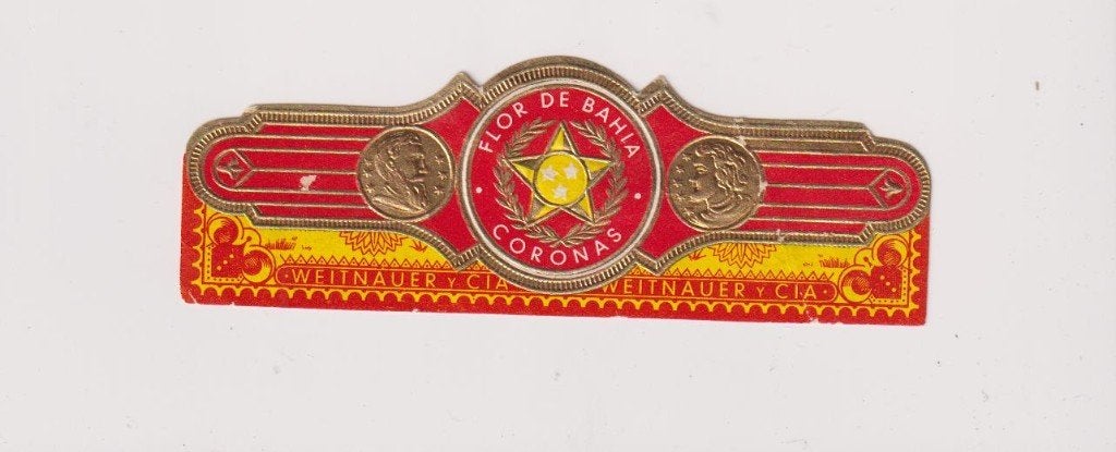 sigarenbanden - FLOR DE BAHIA, Ophalen of Verzenden, Zo goed als nieuw, Sigarenbandjes