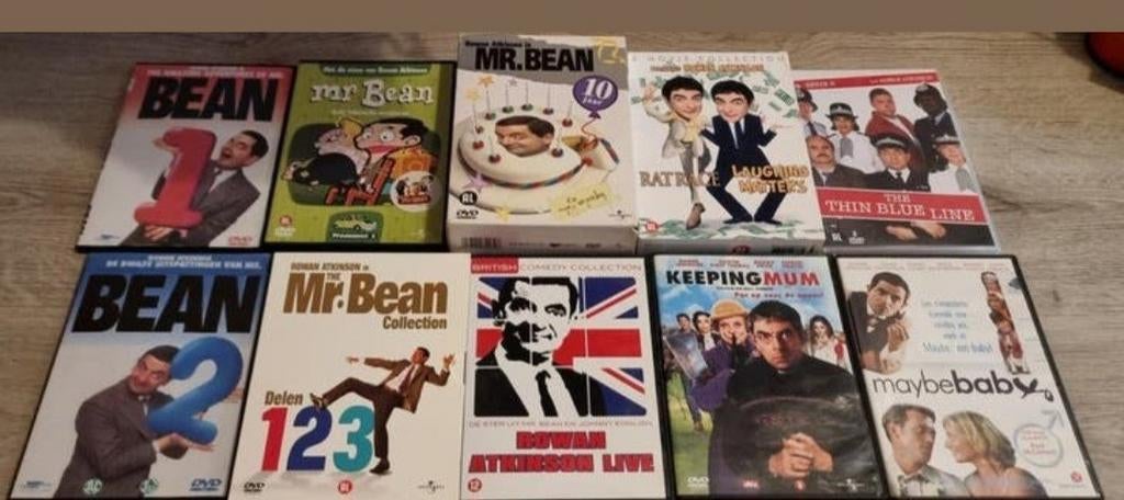 Te.koop 10 Dvd.s + Boxset van Mr.Bean serie., Alle leeftijden, Ophalen of Verzenden, Zo goed als nieuw, Film