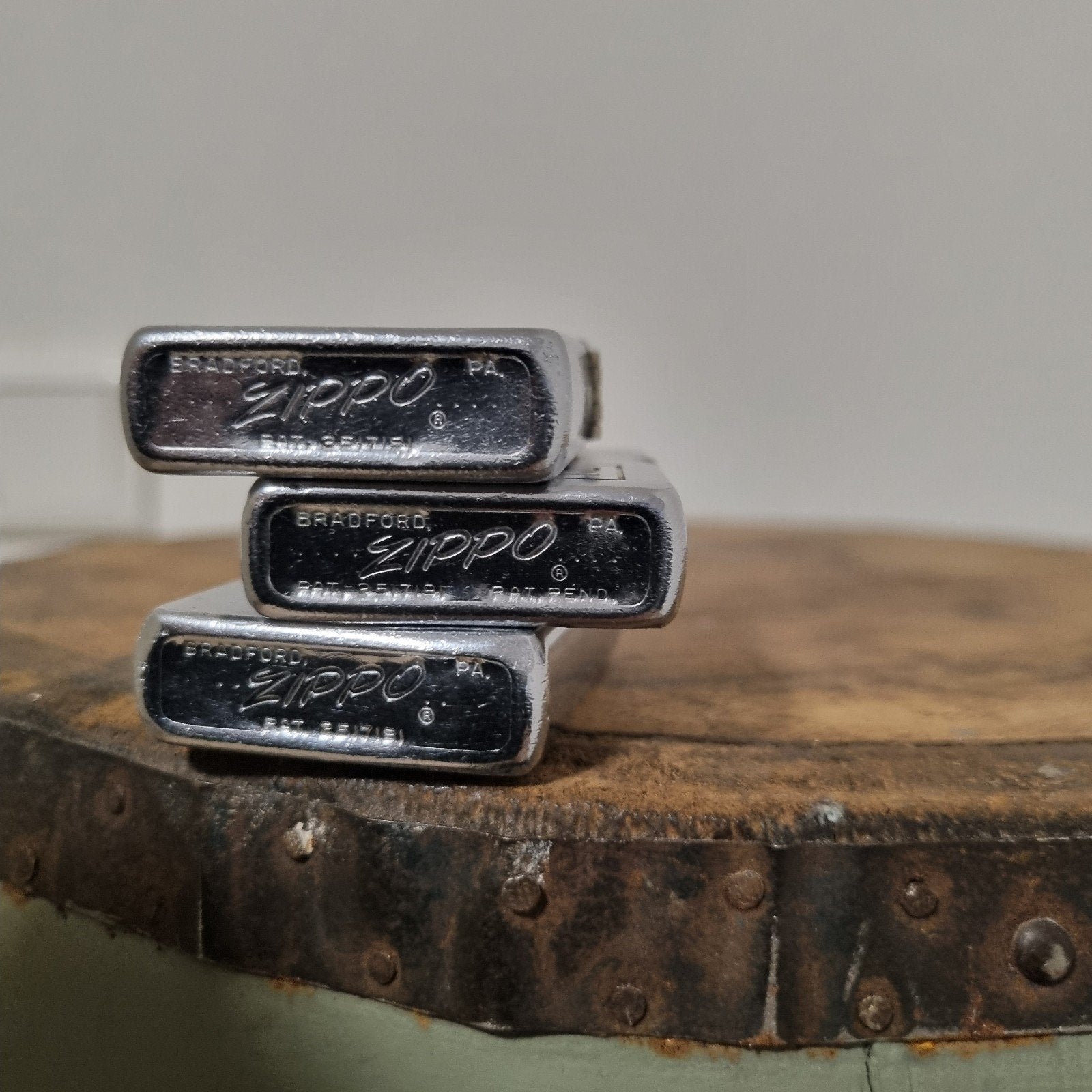 Set oude zippo's, Verzamelen, Ophalen, Gebruikt, Aansteker