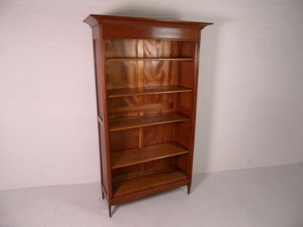 Vintage eiken open boekenkast, Zo goed als nieuw, 150 tot 200 cm, 25 tot 50 cm, 50 tot 100 cm