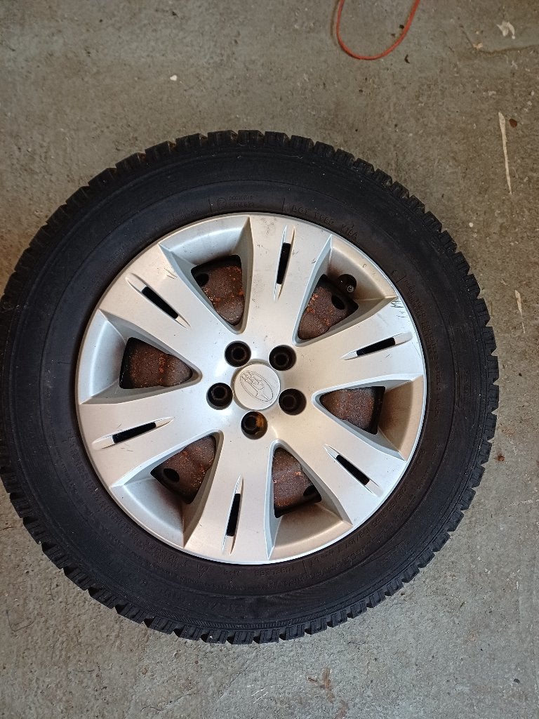 subaru winterbanden 4 stuk, Ophalen, Gebruikt, Banden en Velgen, Overige maten