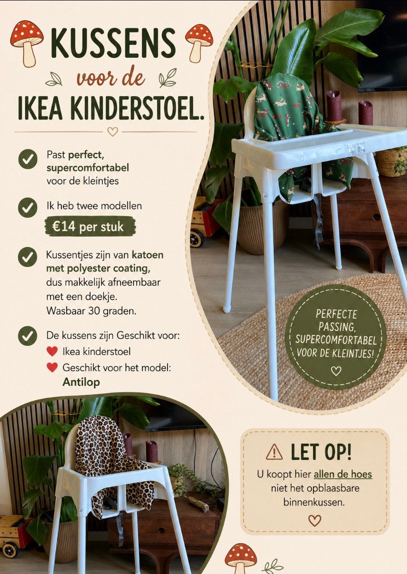 Kussens geschikt voor de ikea kinderstoel, Ophalen of Verzenden, Nieuw, Meegroeistoel, Stoelverkleiner