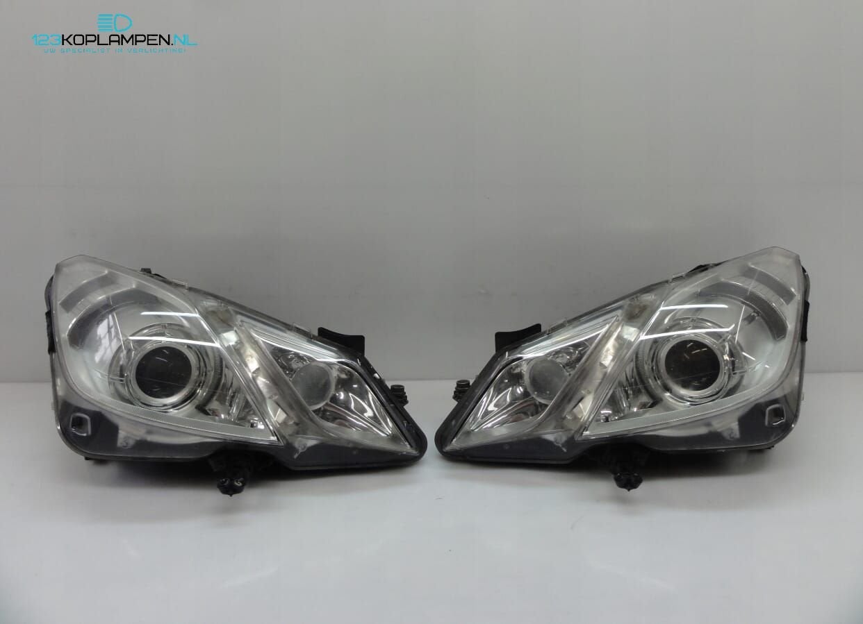 Mercedes E Klasse W207 coupe Bi Xenon koplamp koplampen link, Auto-onderdelen, Verlichting, Ophalen, Gebruikt, -, -