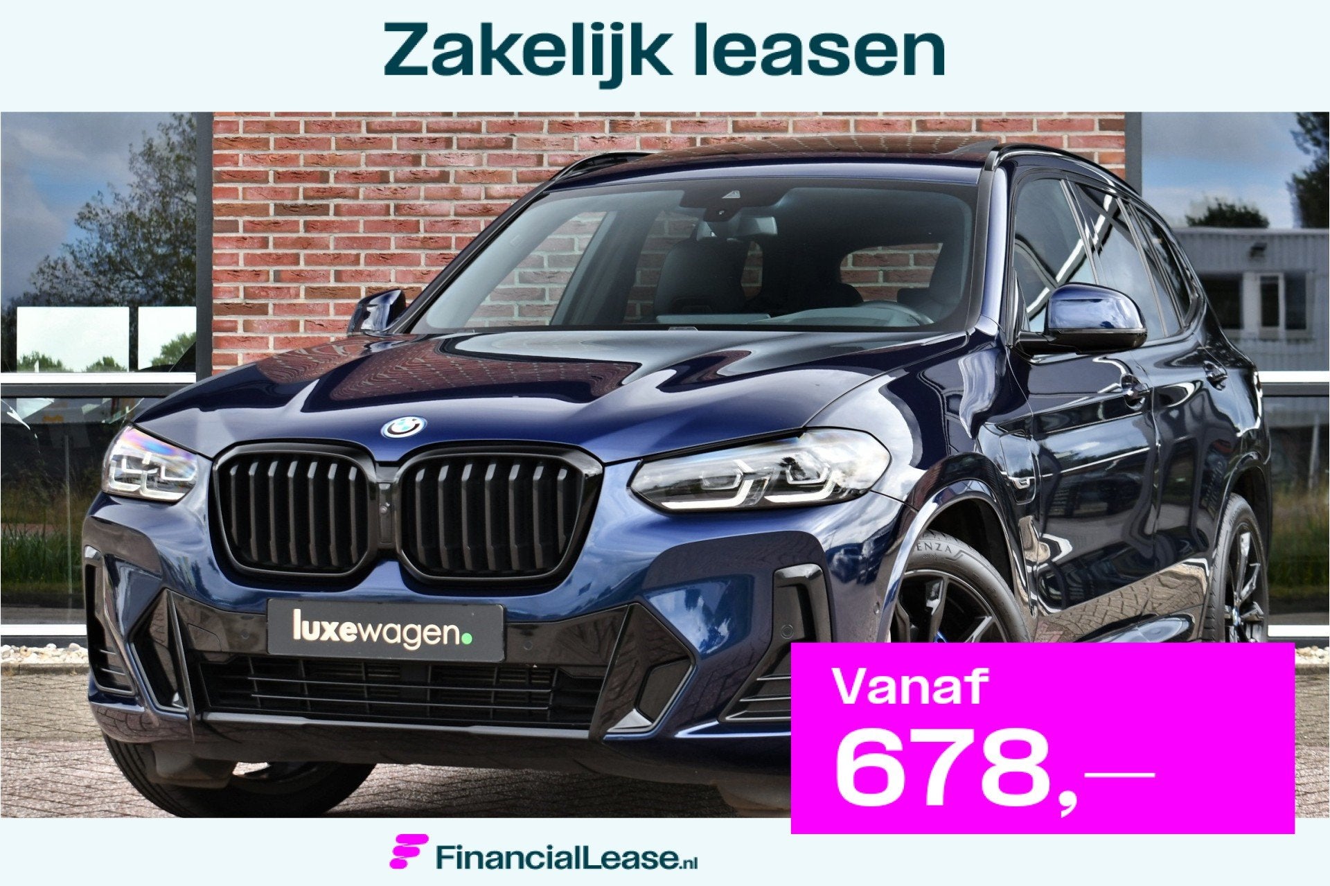 BMW X3 xDrive30e M-Sport M-zetels Pano HUD 360-cam Adp-dempi, Automaat, Gebruikt, Zwart, Bedrijf