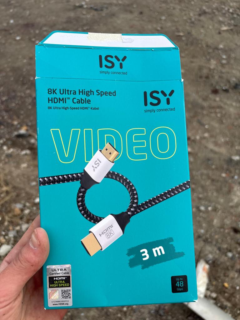 ISY 8K HDMI Kabel 3M - Ultra High Speed, Ophalen of Verzenden, Nieuw, 2 tot 5 meter, HDMI-kabel