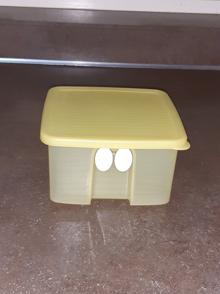 Tupperware koelkast fridge smart 1 ltr geel nr 2, Ophalen of Verzenden, Geel, Overige typen