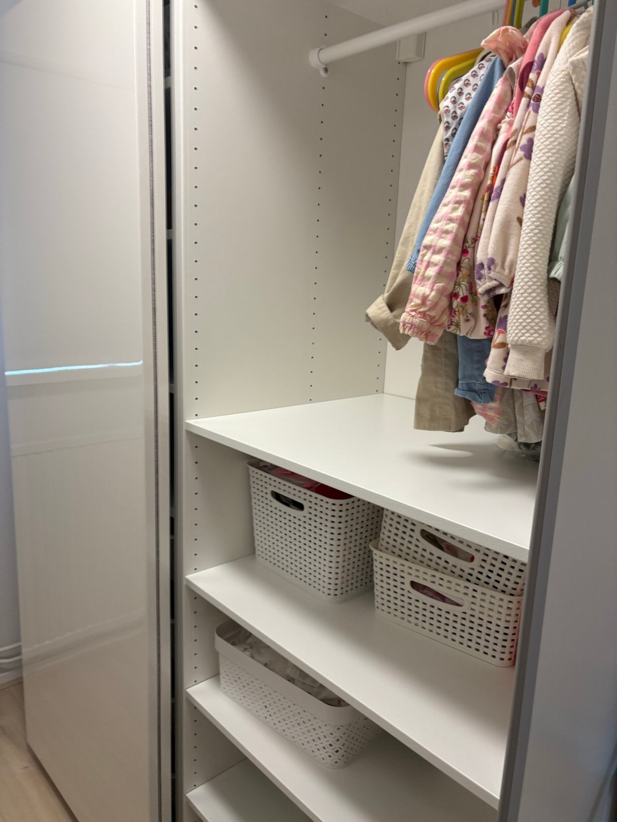 IKEA Pax kast 150x201 cm met hoogglans witte schuifdeuren, Ophalen, Overige materialen, 200 cm of meer, 150 tot 200 cm