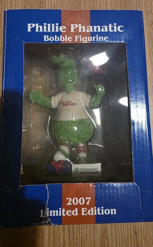Phillie Phanatic Bobblehead 2007 Limited Edit - MLB Baseball, Ophalen of Verzenden, Zo goed als nieuw, Buitenlandse clubs, Poster, Plaatje of Sticker