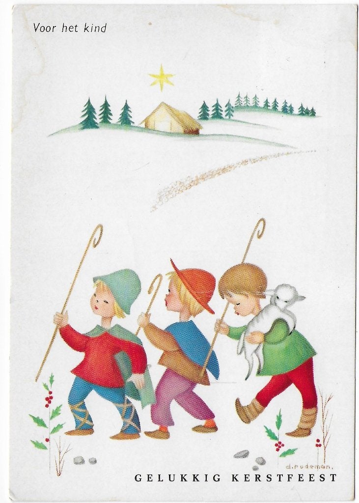 Voor Het Kind Herders Gelopen Ansichtkaart (B5807 ), Ophalen of Verzenden, 1960 tot 1980, Gelopen, Kinderen