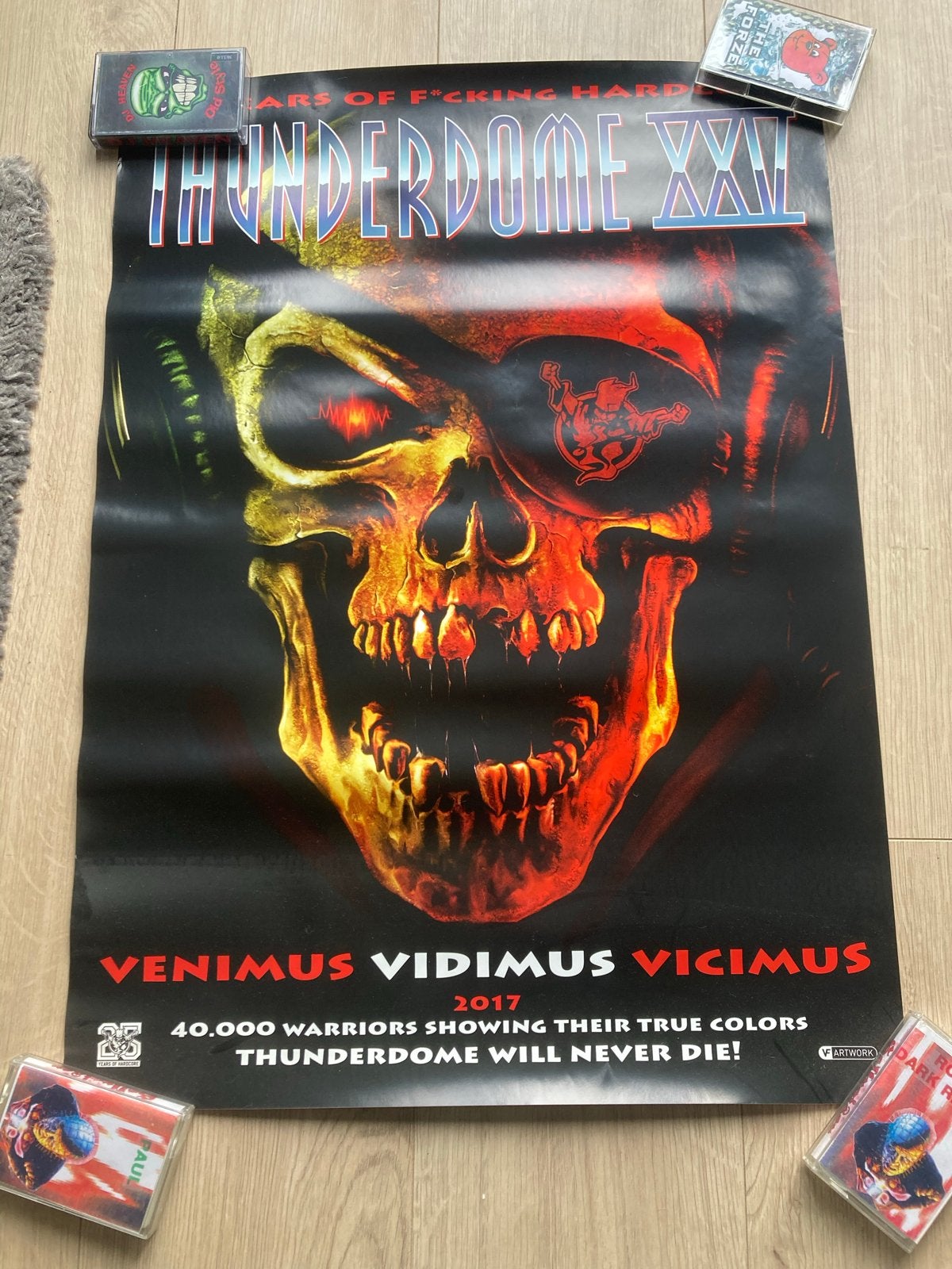 Poster Thunderdome XXII 2017  - Hardcore Gabber, Verzamelen, Posters, Deurposter of groter, Ophalen of Verzenden, Muziek, Rechthoekig Staand