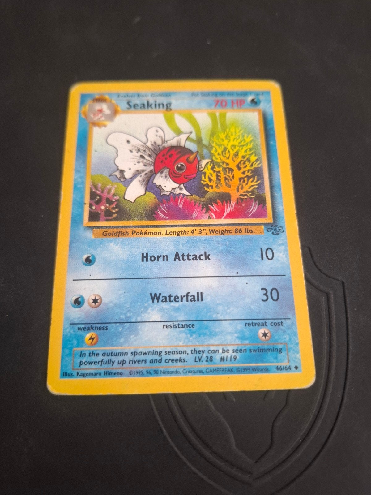 Pokémon Kaart Seaking (46/64) Jungle Set - Gebruikt, Ophalen of Verzenden, Gebruikt, Losse kaart
