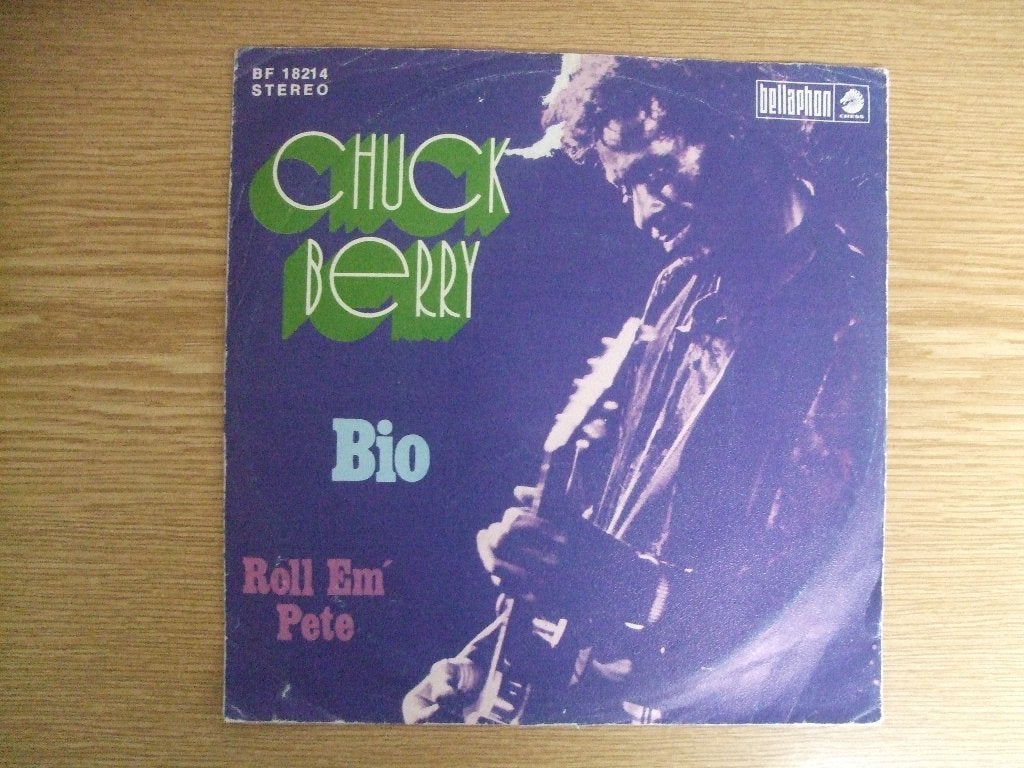 CHUCK BERRY     BIO / ROLL EM' PETE, Cd's en Dvd's, Vinyl Singles, Zo goed als nieuw, Single, 1970 - 1979, Pop, 7 inch, Ophalen of Verzenden
