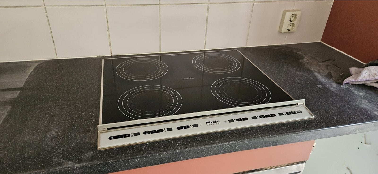 Miele Inductie Kookplaat - Gebruikt, Witgoed en Apparatuur, Ophalen, Gebruikt, 4 kookzones, Inbouw