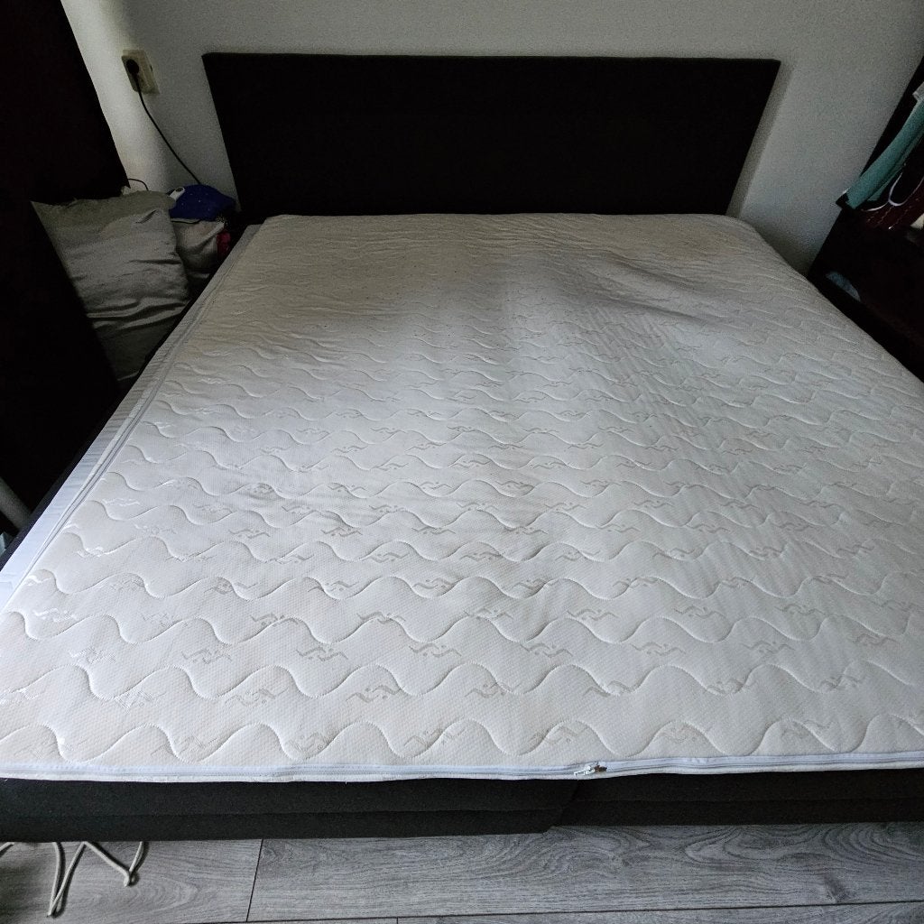 Elektrische bed, Ophalen, Gebruikt, Zwart, Tweepersoons