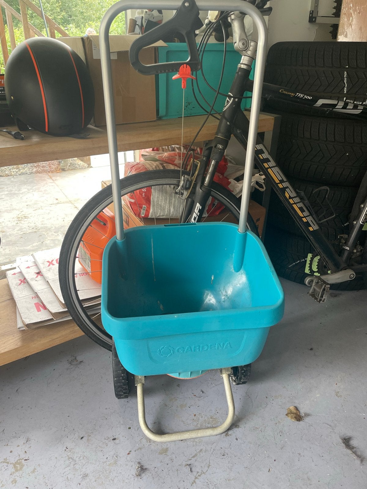 Gardena Strooiwagen - Handig voor Tuinonderhoud, Ophalen, Gebruikt