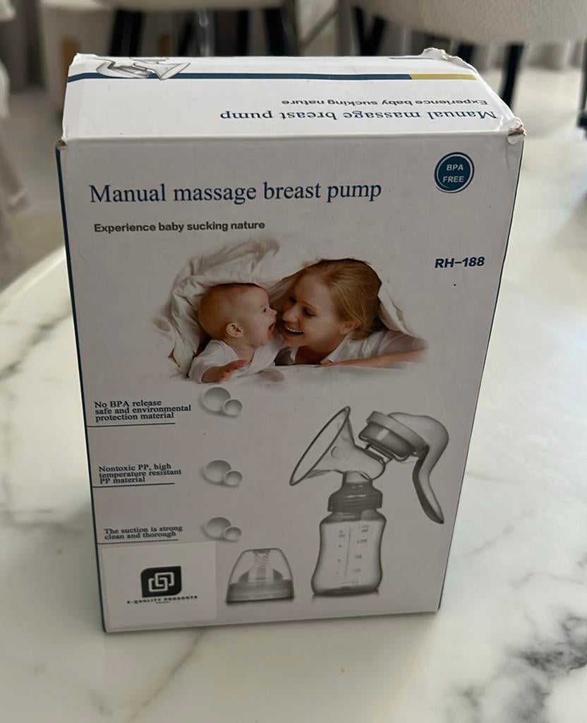Factory Manual Single Breast Pump BPA Free Transparent, Kinderen en Baby's, Babydragers en Draagdoeken, Ophalen, Nieuw