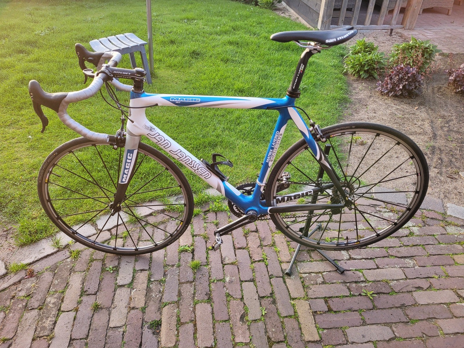 Jan Janssen Magic Racefiets - Campagnolo Record maat 58, Gebruikt, Carbon, 57 tot 61 cm, Meer dan 20 versnellingen