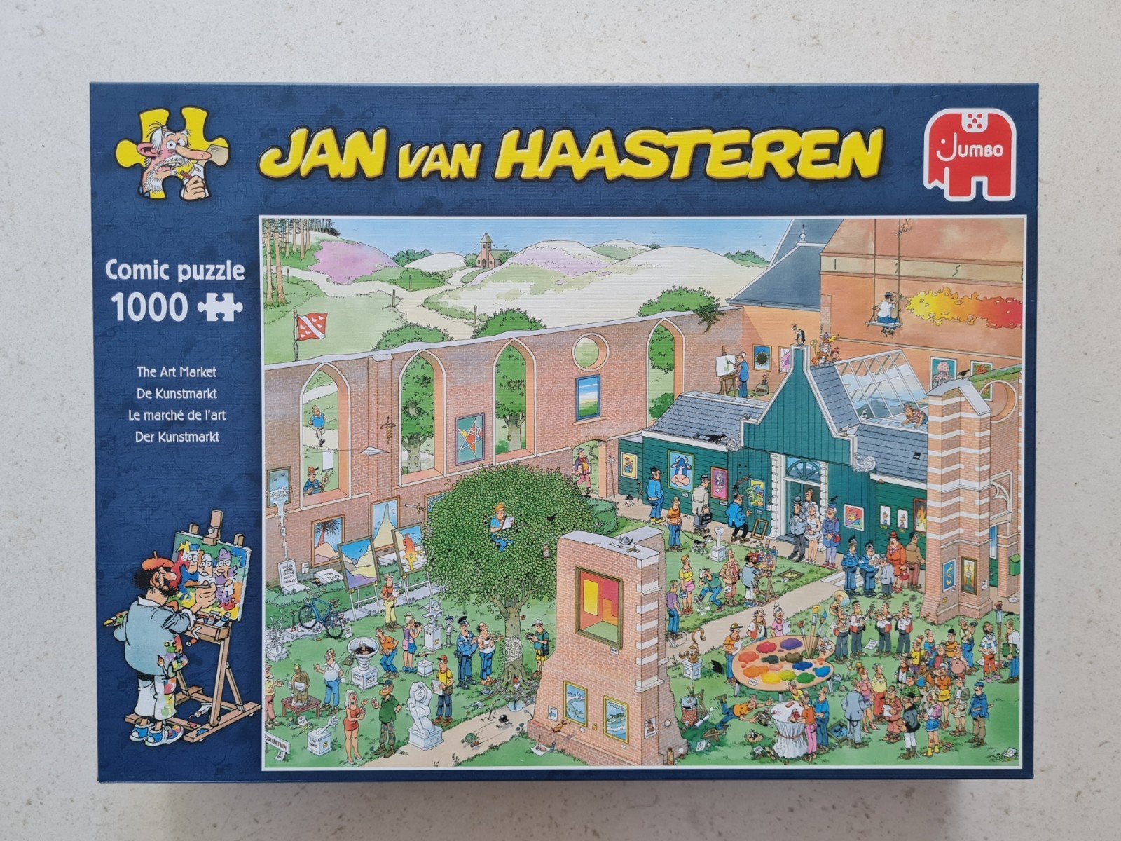 Jan van Haasteren  De Kunstmarkt, Ophalen of Verzenden, 500 t/m 1500 stukjes, Zo goed als nieuw