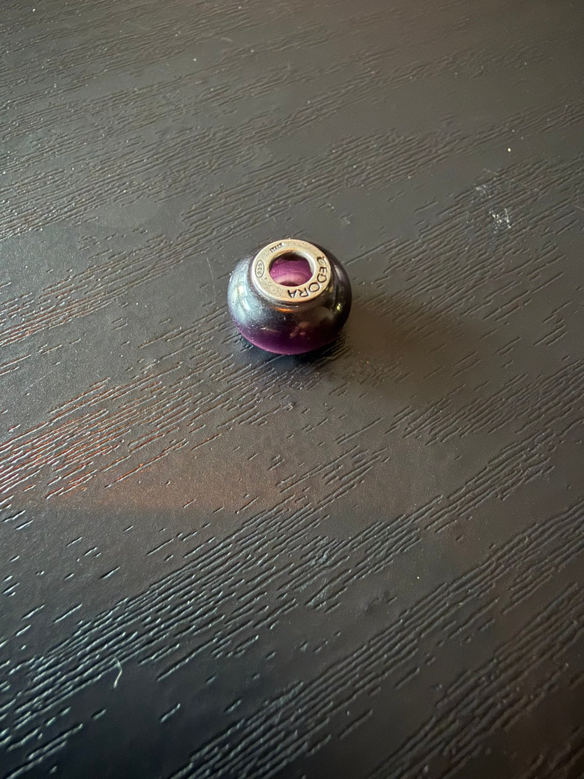 Zilveren Tedora bedel, Ophalen of Verzenden, Zo goed als nieuw, Tedora, 1 bedel