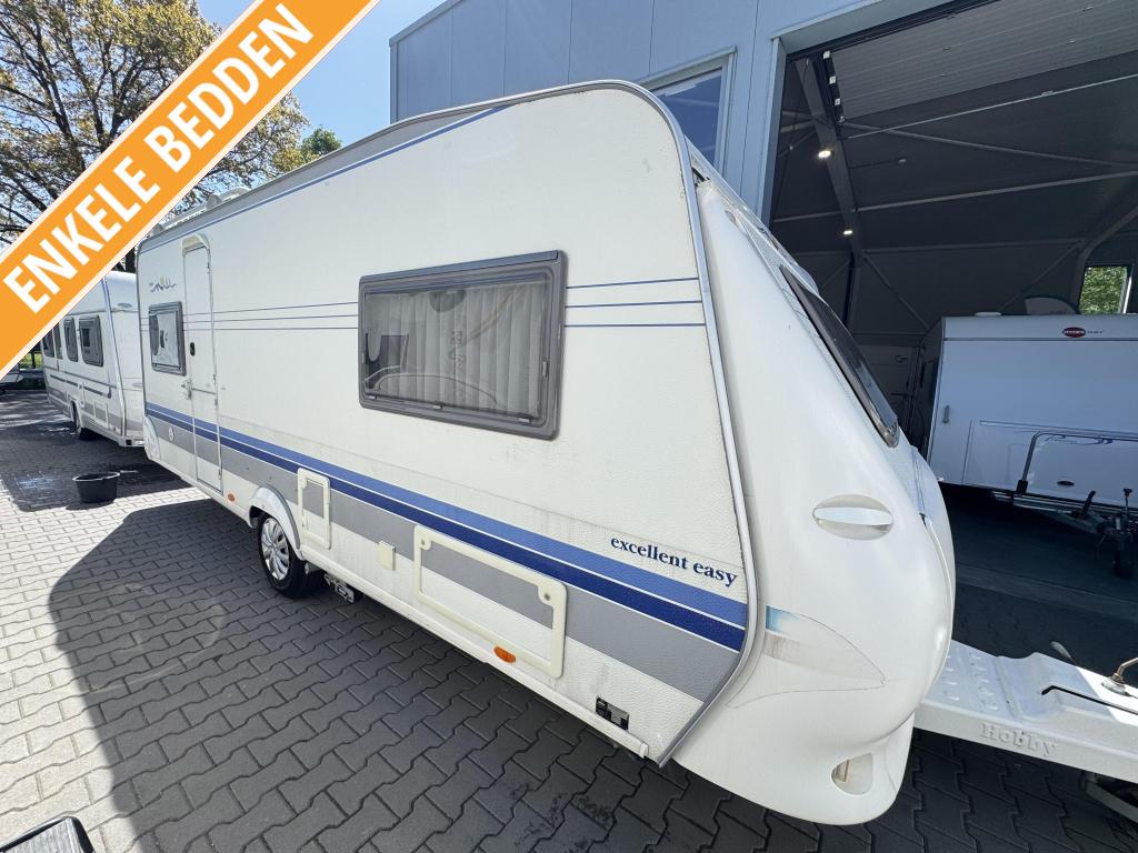 Hobby Excellent Easy 540 UL / aparte bedden / mover/voortent, Rondzit, Hobby, Bedrijf, 5 tot 6 meter