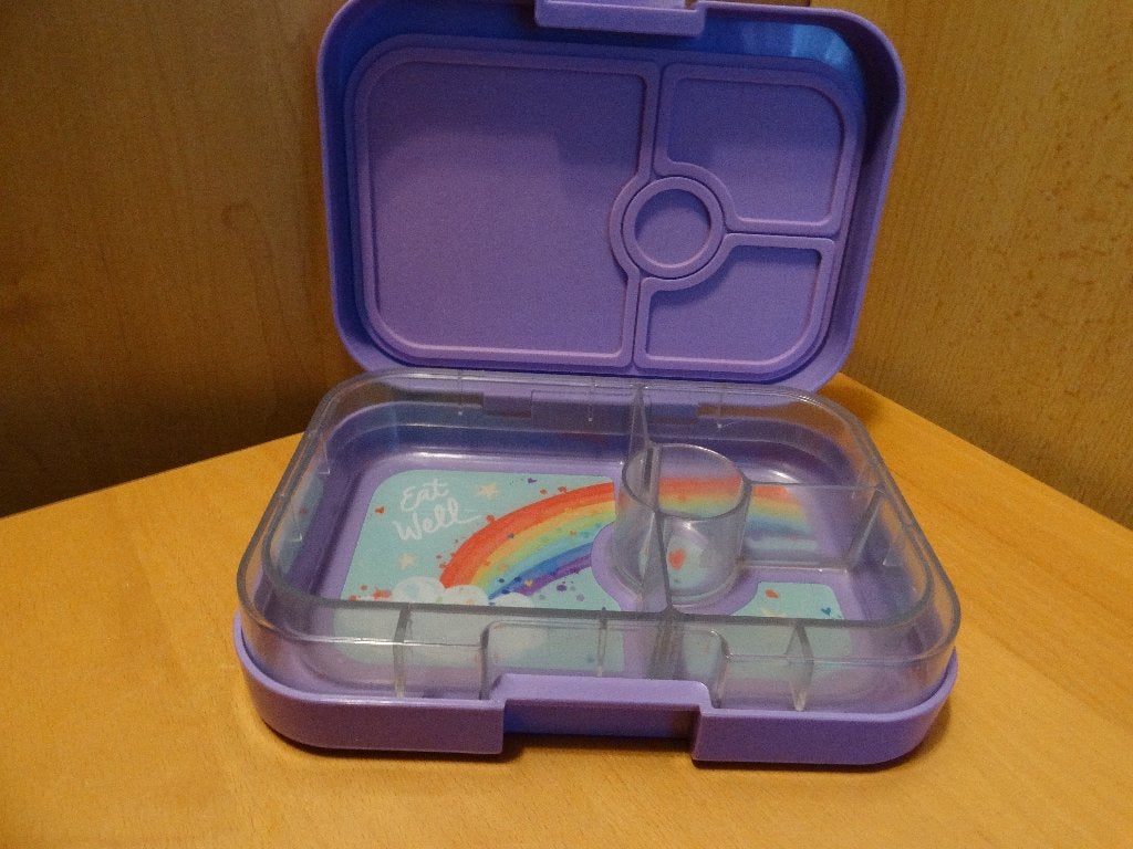 Yumbox broodtrommel, Gebruikt, Paars, Kunststof, Ophalen of Verzenden