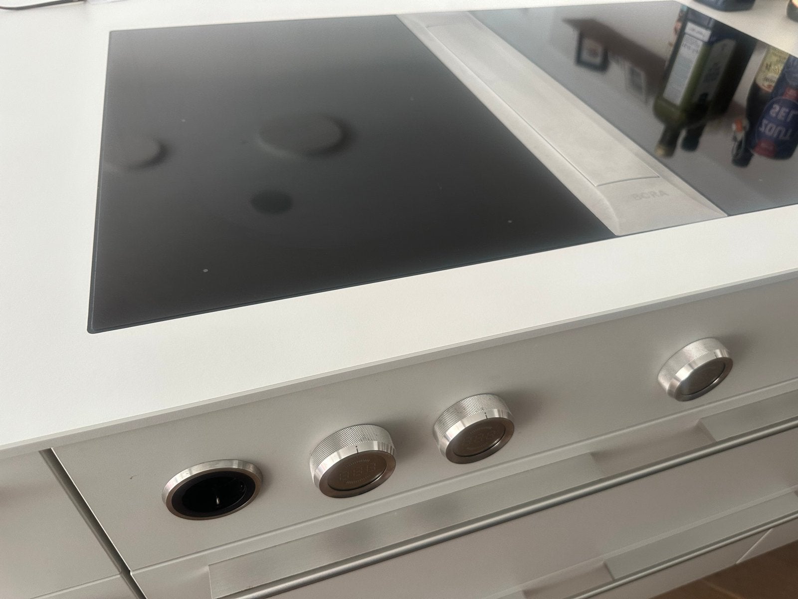 Bora Professional 2.0 set vlakinductie(2x) met afzuiging, Ophalen, Gebruikt, 4 kookzones, Inbouw