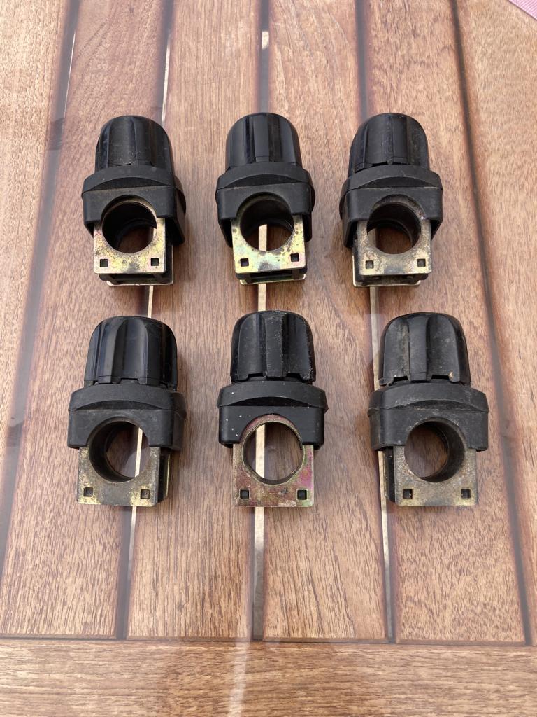 Te Koop 6 Knoppen voor RIVE Kist 25 mm poten, Watersport en Boten, Hengelsport | Witvissen, Ophalen of Verzenden, Gebruikt, Overige typen