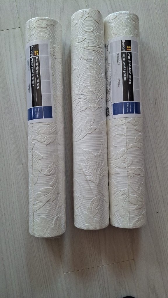 Overschilderbaar vinyl behang, Ophalen of Verzenden, Nieuw