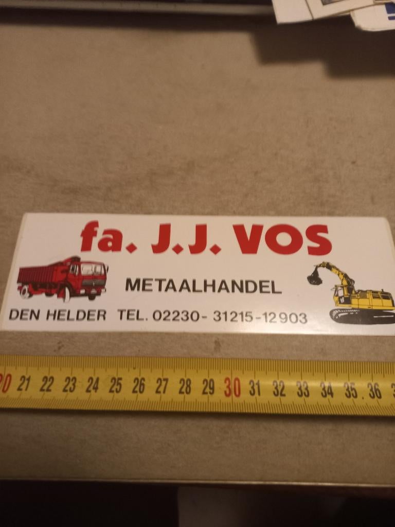J de vos metaalhandel den helder, Ophalen of Verzenden, Zo goed als nieuw