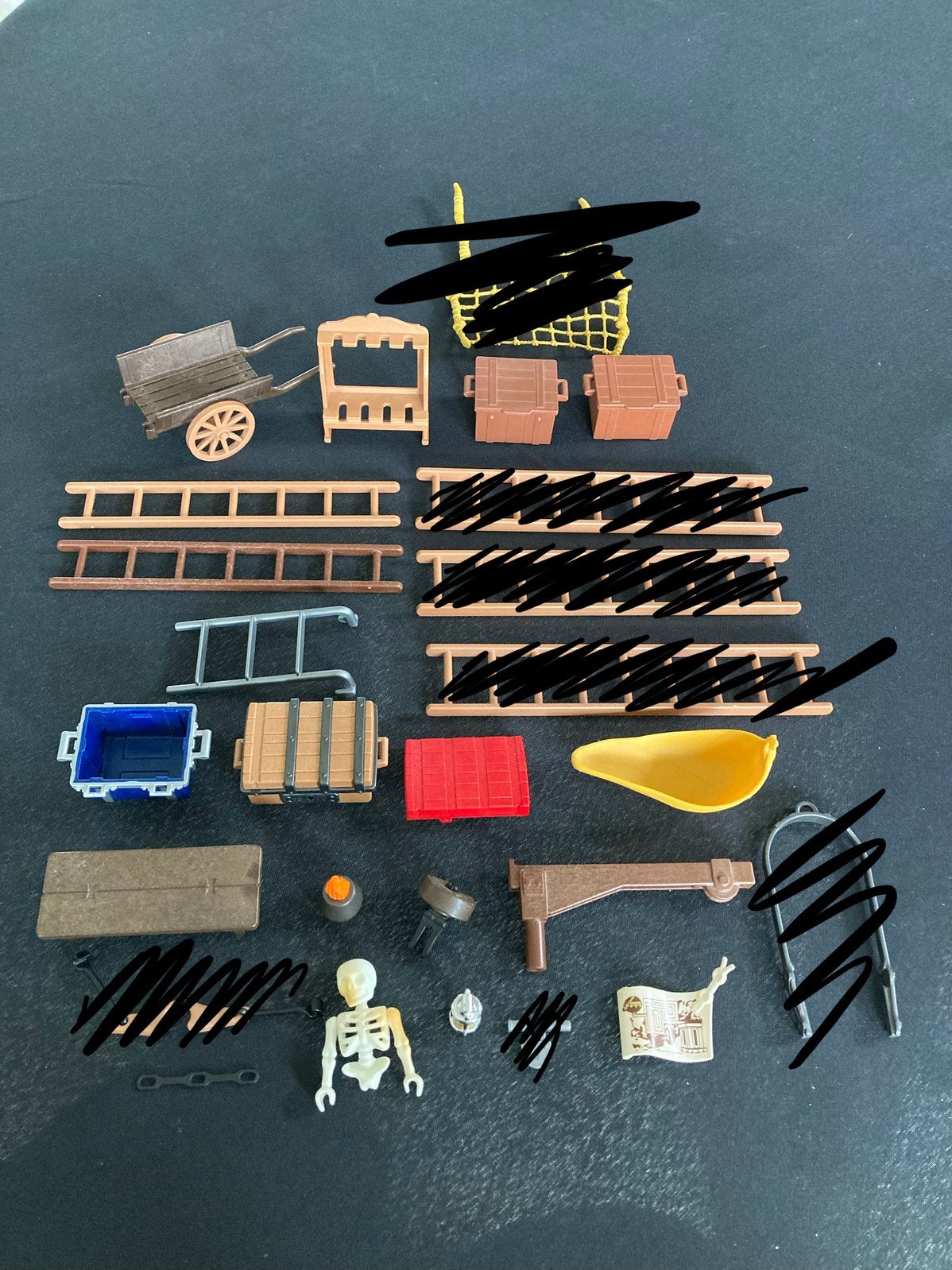 Playmobil kar, kaart, trap ed…, Ophalen of Verzenden, Zo goed als nieuw