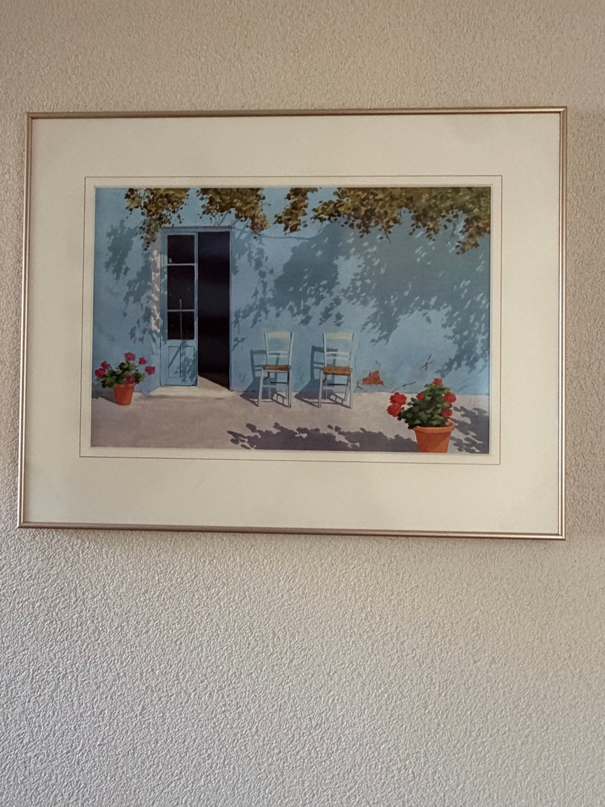 Sfeervol schilderij - mediterraanse sfeer, Ophalen of Verzenden