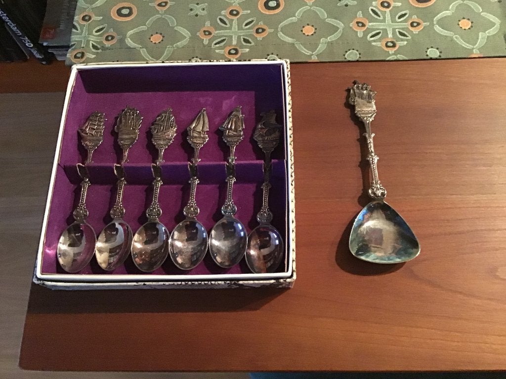 Verzilverde lepeltjes, Antiek en Kunst, Ophalen of Verzenden