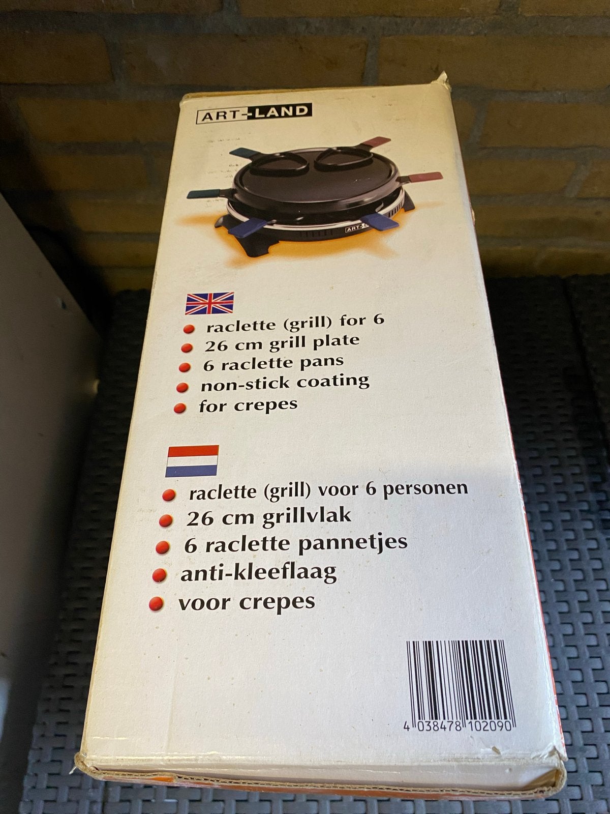 ART-LAND Raclette-Grill voor 6 personen, Ophalen, Zo goed als nieuw