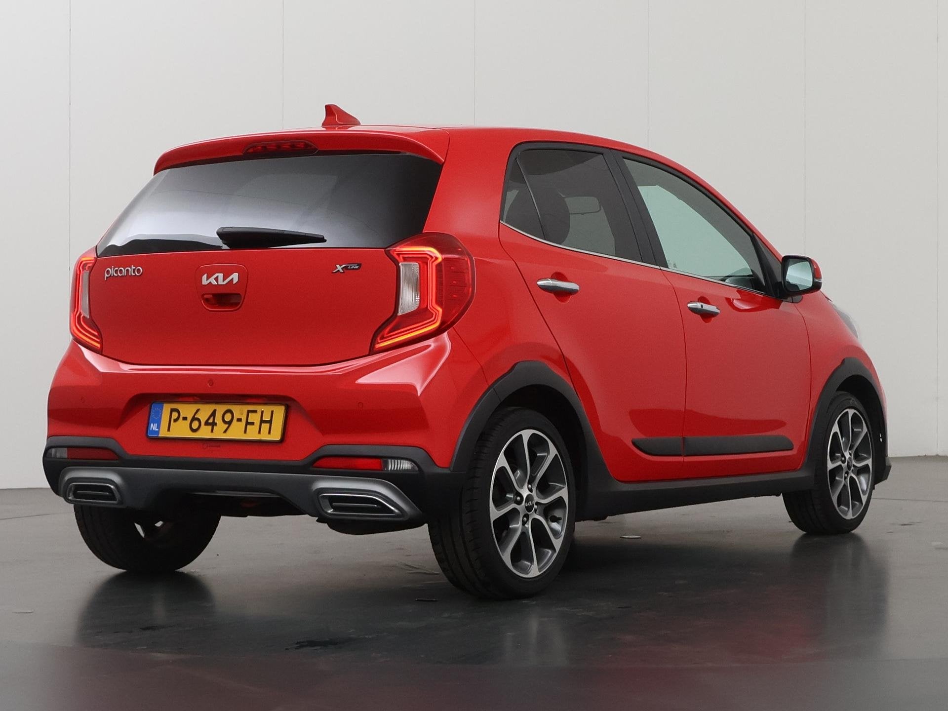 Kia Picanto 1.0 T-GDi X-Line 5p | Lederen Bekleding | Stoel/, Auto's, Voorwielaandrijving, Dealer onderhouden, 101 pk, Gebruikt