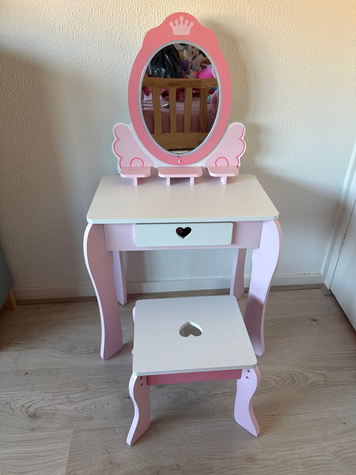 Leuke make-up tafel met krukje, weinig gebruikt, Ophalen, Zo goed als nieuw