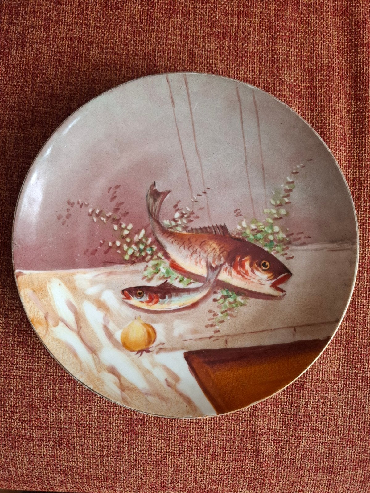 Antiek Japans Kutani bord ( meij- tijdperk 1900), Antiek en Kunst, Ophalen of Verzenden