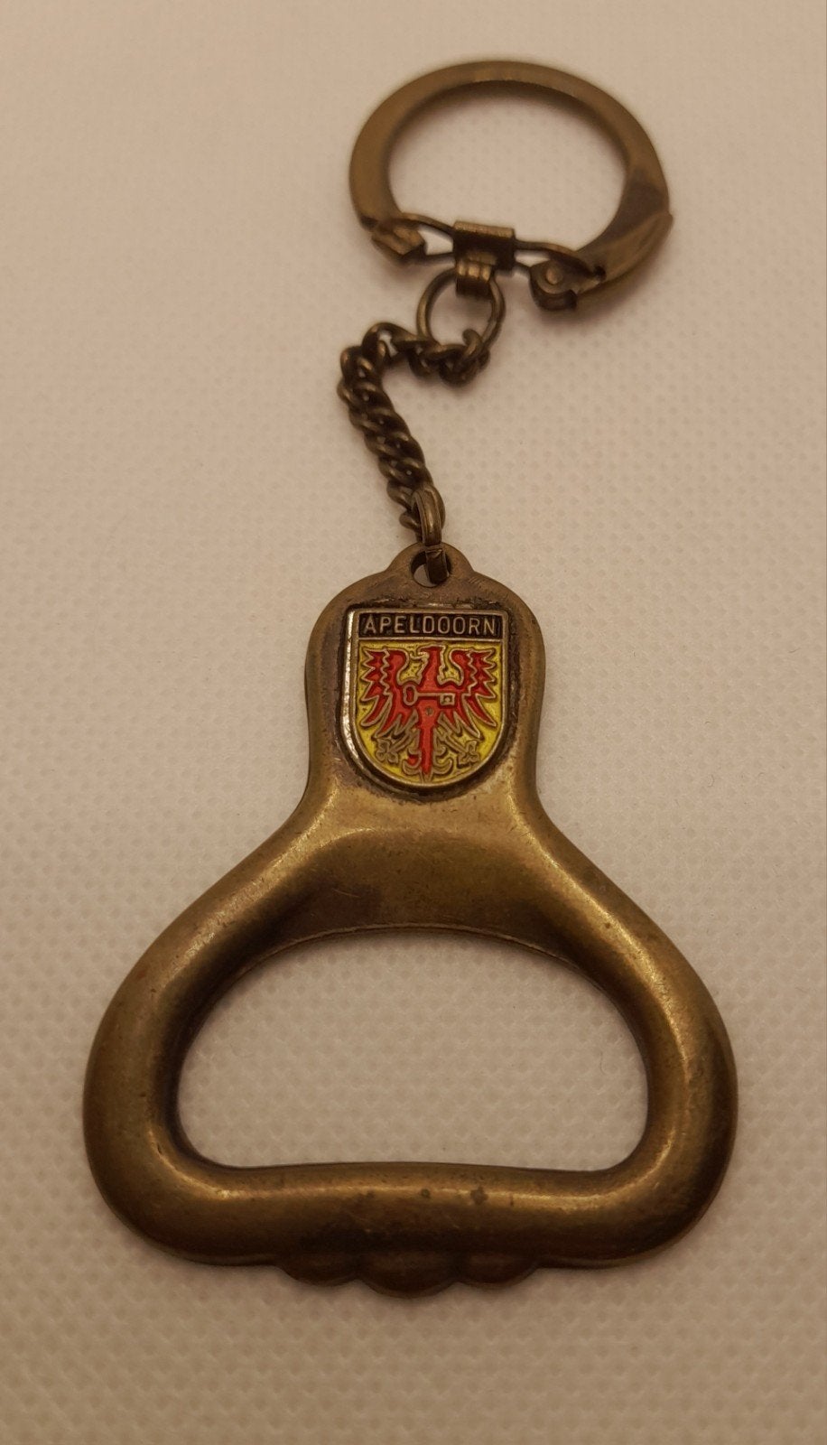 Vintage Apeldoorn Sleutelhanger met Flesopener, Ophalen of Verzenden