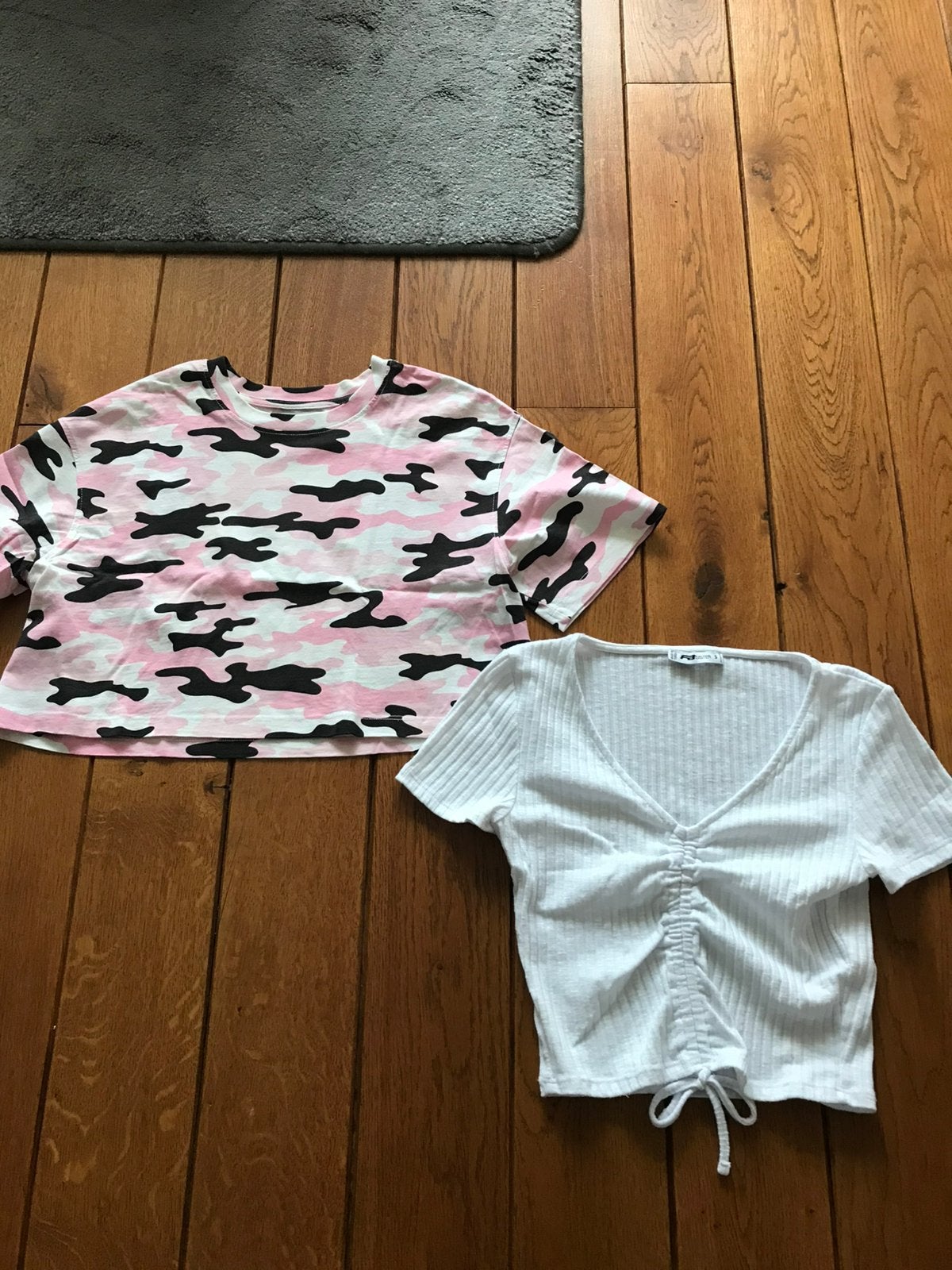 Meisjes crop shirt maat S, Wit, Ophalen of Verzenden, Zo goed als nieuw, Korte mouw