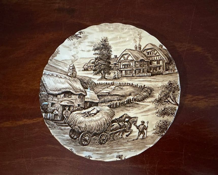 Antiek Ridgway Ironstone 'Hayride' Schoteltje, Ophalen