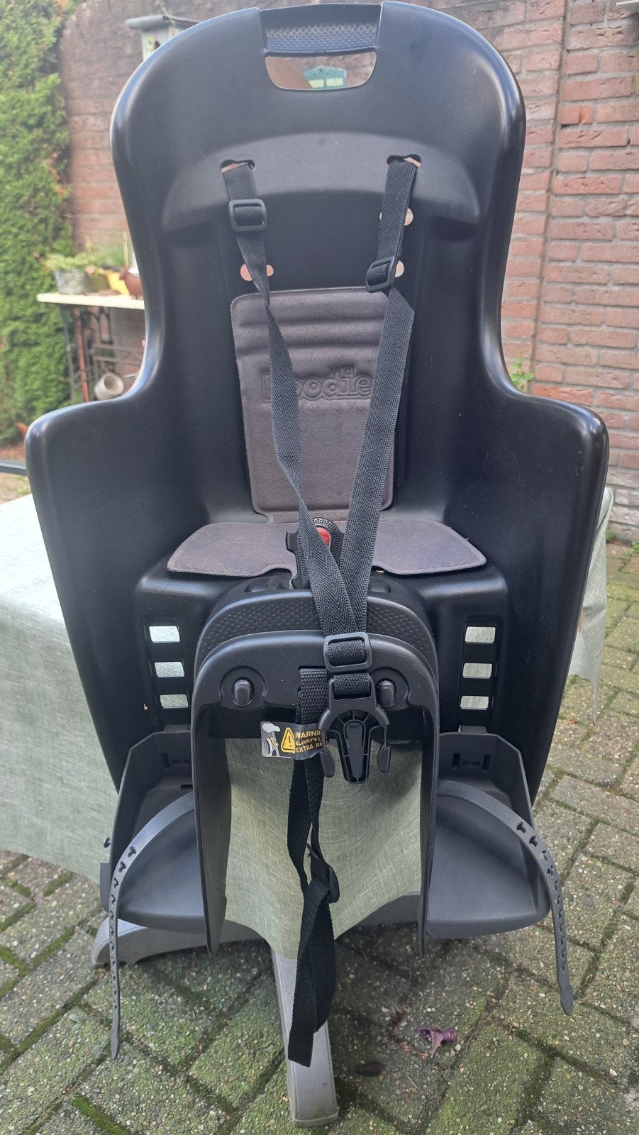 fietszitje achter. z.g.a.n. €40,00 ..bevestiging op drager., Ophalen, Zo goed als nieuw, Achterzitje, Boodie polisport cycle