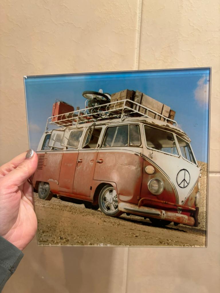 Vw bus glazen plaatje, Ophalen of Verzenden, Zo goed als nieuw, Auto's