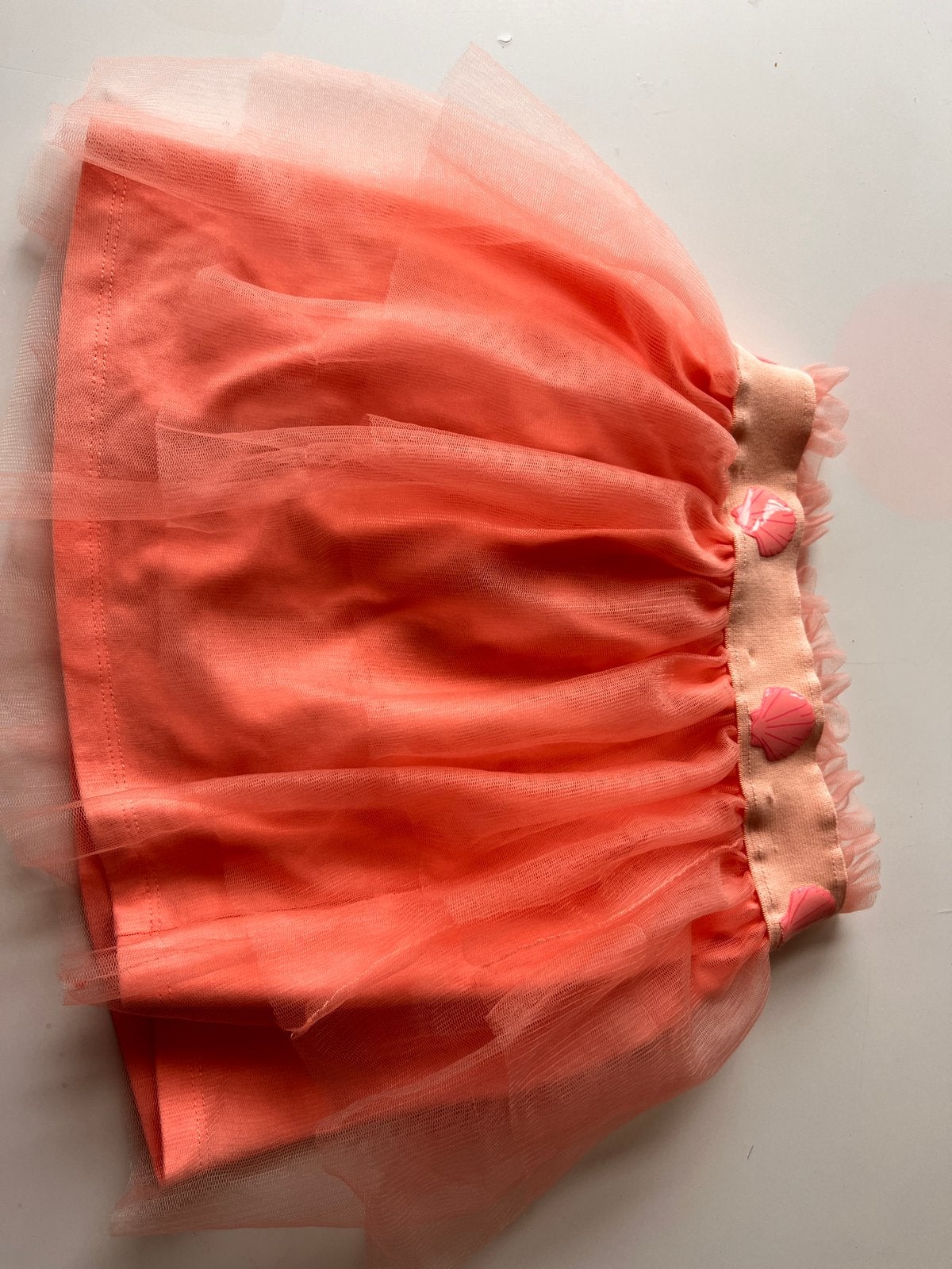 Roze tule rokje met schelpjes voor meisjes, Ophalen of Verzenden, Zo goed als nieuw, Meisje, Jurk of Rok