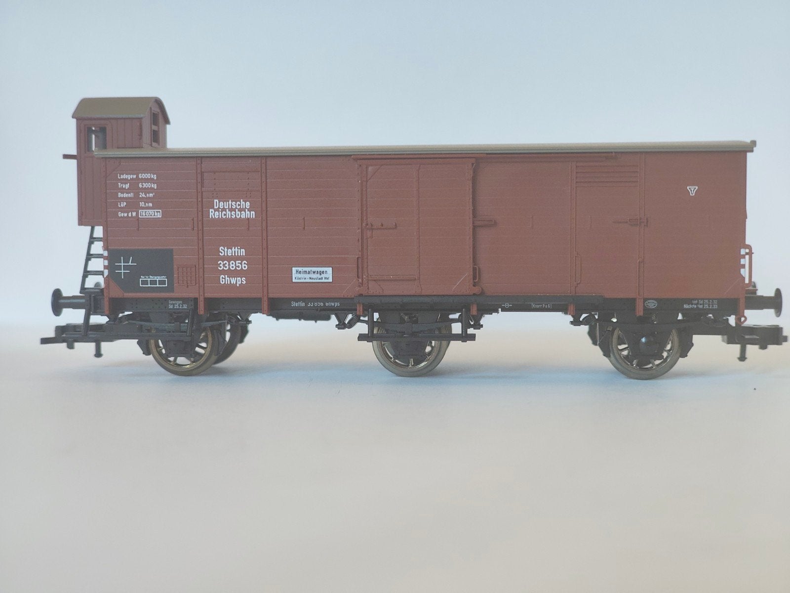 Fleischmann 5380 DRG gesloten goederenwagen zeer goede staat, Gelijkstroom, Fleischmann, Wagon, Ophalen of Verzenden