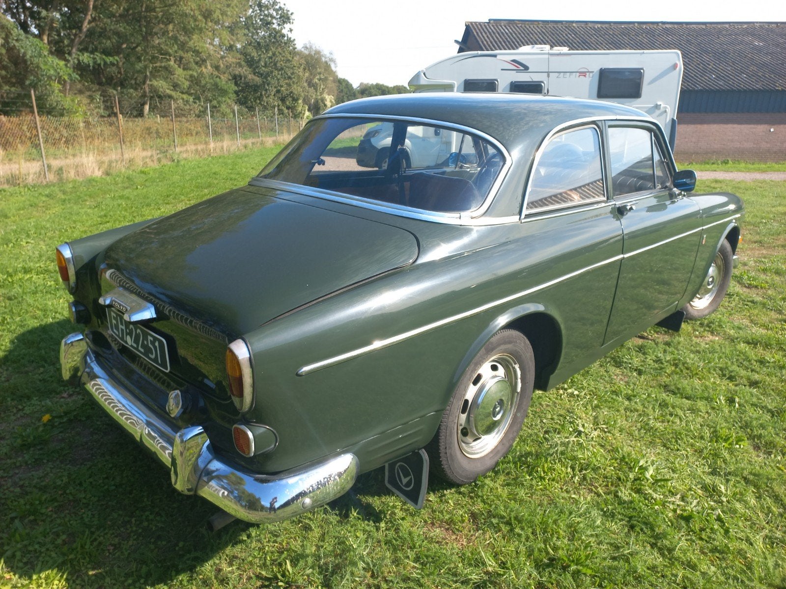 Volvo Amazon B20 motor Open dak 1965 Groen, IN GOEDE STAAT., foto 8
